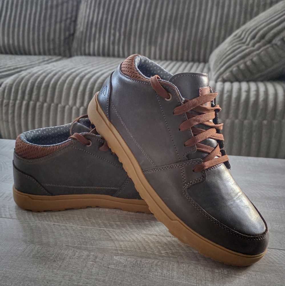 Men's Brown Leather Shoes Boots Size 11 Forsake Company Brand New, Never Worn